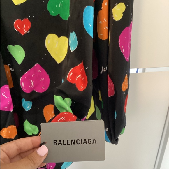 Balenciaga Multicolor Heart Print Top - Picture 2 of 2